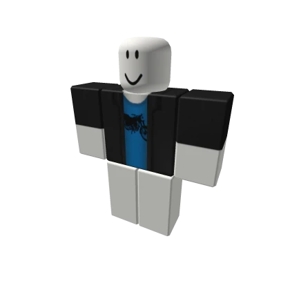 Free Blue and Black Roblox Motorcycle Shirt